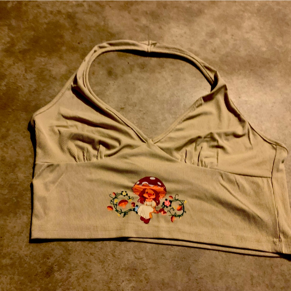Brown strawberry shortcake shirt